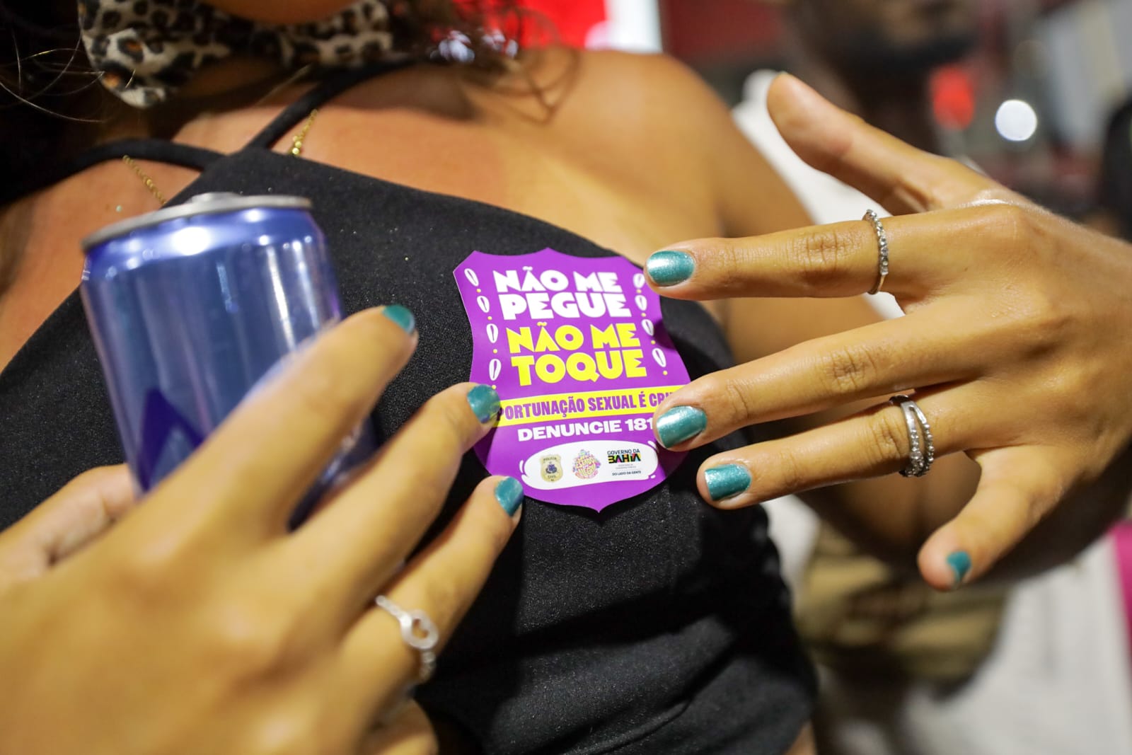 ​Campanha “Não me pegue, não me toque” reforça combate ao assédio durante o Carnaval 2026
